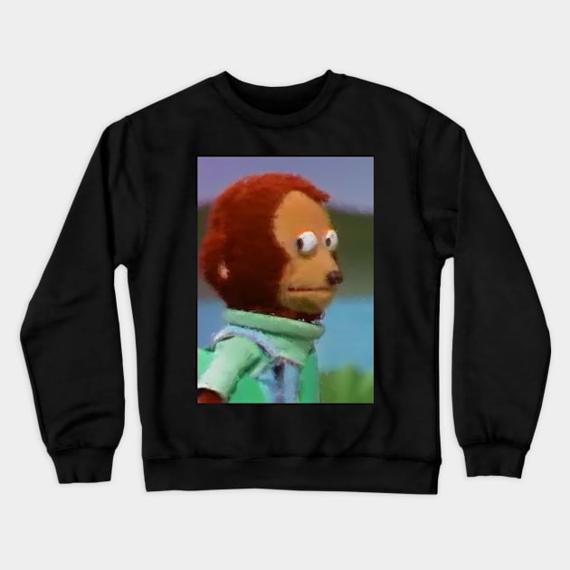 Suspicious monkey 1 Crewneck Sweatshirt by ms.fits
